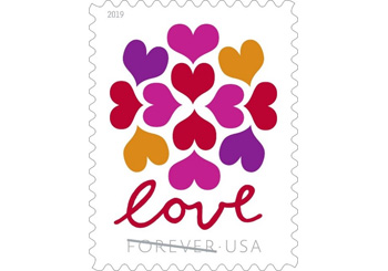 Stamp Hearts Blossom